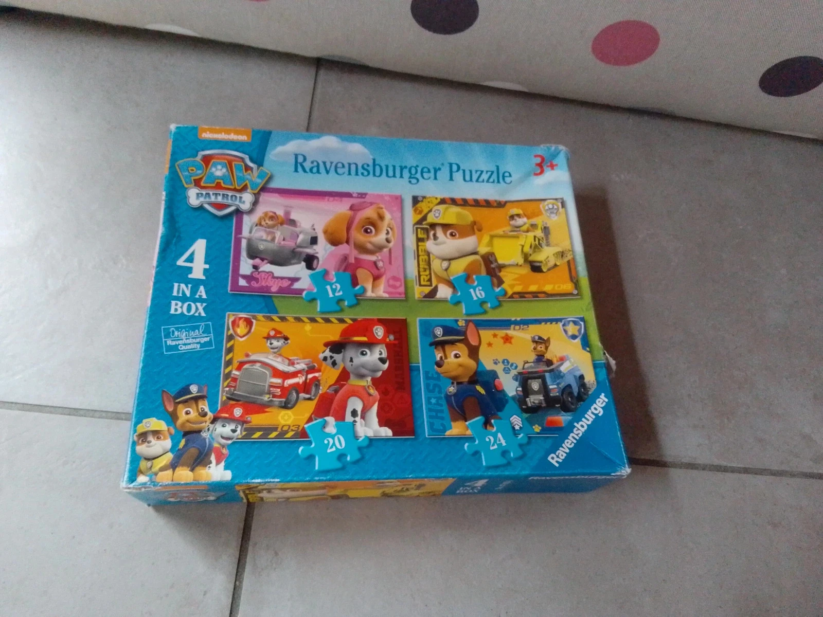Lot de 4 puzzles pat'patrouille